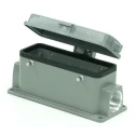 RS PRO Heavy Duty Power Connector Housing 4, Die Cast Aluminium, IP65, Surface Mount, M25 Thread, 4 Levers RS-H24B 208-4021