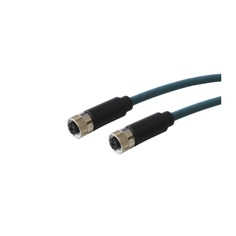 Bulgin Sensor Actuator Cable Female 8 Way M12 Straight to Female 8 Way M12 Straight 48V AC/DC PXPTPU12FBF08XFB010PU