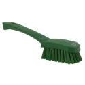 Vikan Hard Bristle Green Scrubbing Brush, 36 mm Bristle Length, Polyester Bristle Material, Green Handle 41922