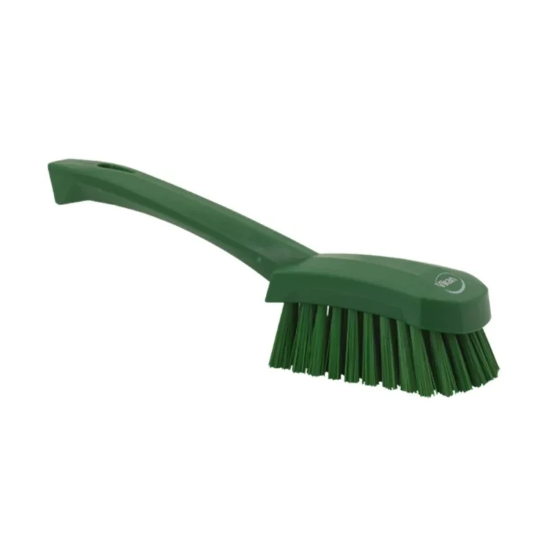 Vikan Hard Bristle Green Scrubbing Brush, 36 mm Bristle Length, Polyester Bristle Material, Green Handle 41922