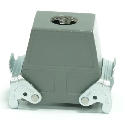 RS PRO Heavy Duty Power Connector Housing 2 Lever Locking Top Mount Die Cast Aluminium IP65 208-4141