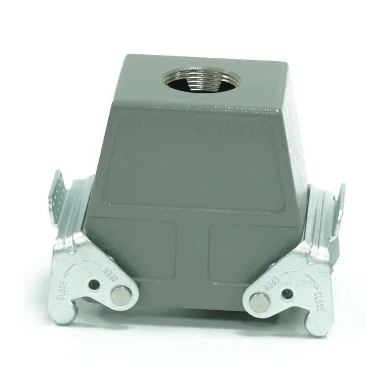 RS PRO Heavy Duty Power Connector Housing 2 Lever Locking Top Mount Die Cast Aluminium IP65 208-4141