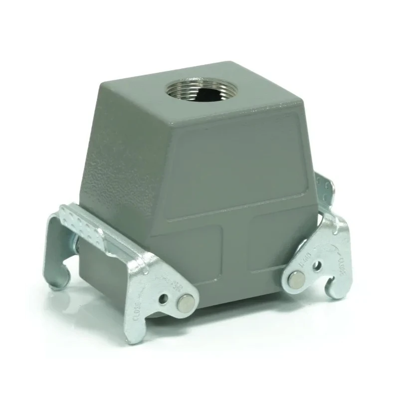 RS PRO Heavy Duty Power Connector Housing 2 Lever Locking Top Mount Die Cast Aluminium IP65 208-4141