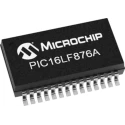 Microchip 8-bit PIC16LF Microcontroller 20 MHz 14.3kB FLASH 28-Pin SOIC PIC16LF876A-I/SO