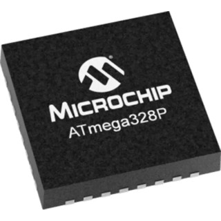 Microchip 8 bit AVR ATmega Microcontroller 20 MHz 32kB FLASH 32-Pin QFN ATMEGA328P-MUR