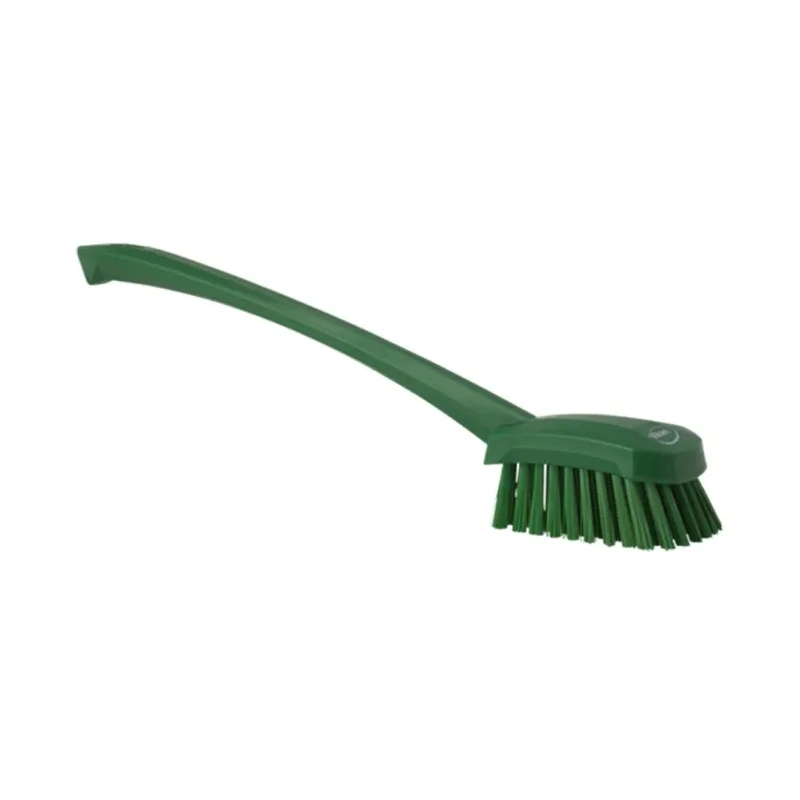 Vikan Hard Bristle Green Scrubbing Brush, 36 mm Bristle Length, Polyester Material, Green Handle 41862