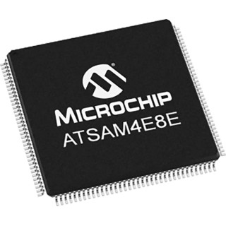 Microchip 32-bit ARM Cortex M4 Microcontroller, 120 MHz, 512kB FLASH, 128kB RAM, 144-Pin LQFP ATSAM4E8EA-AU