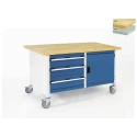 Bott Portable Steel Workbench 1.5m Width 750mm Depth 840mm Height 300kg Max Load 41002100.11v