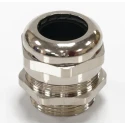 RS PRO Metal Cable Gland Nickel Plated Brass Straight Entry Thread Size M25 for Heavy Duty Power Connector 208-4623