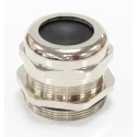 RS PRO Metal Cable Gland Nickel Plated Brass Straight Entry Thread Size M40 for Heavy Duty Power Connector 208-4626