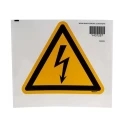 Brady Hazard Warning Sign Label Electrical Hazard Self-Adhesive Polyethylene Terephthalate 200mm x 200mm 179-2738