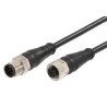 Molex Sensor Actuator Cable Female 5 Way M12 to Male 5 Way M12, Thermoplastic Polyurethane Jacket, 600mm Length 1200668991