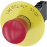 Siemens SIRIUS ACT 3SU11 Series Twist Release Emergency Stop Push Button, Plate Mount, 22 mm Cutout 3SU1150-1HB20-1FG0