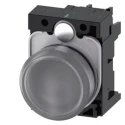 Siemens Illuminated Push Button Switch, Momentary, Front Mount, 22 mm Cutout, SPDT, Red LED, 500 V dc 3SU1106-0AB20-1FA0