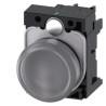 Siemens Illuminated Push Button Switch, Momentary, Front Mount, 22 mm Cutout, SPDT, Red LED, 500 V dc 3SU1106-0AB20-1FA0