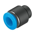Festo Polybutylene Terephthalate Tubing Cap, 8 mm Push-in, Max Operating Pressure 14 bar, Temperature Range -10°C to QSC-8