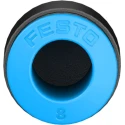 Festo Polybutylene Terephthalate Tubing Cap, 8 mm Push-in, Max Operating Pressure 14 bar, Temperature Range -10°C to QSC-8