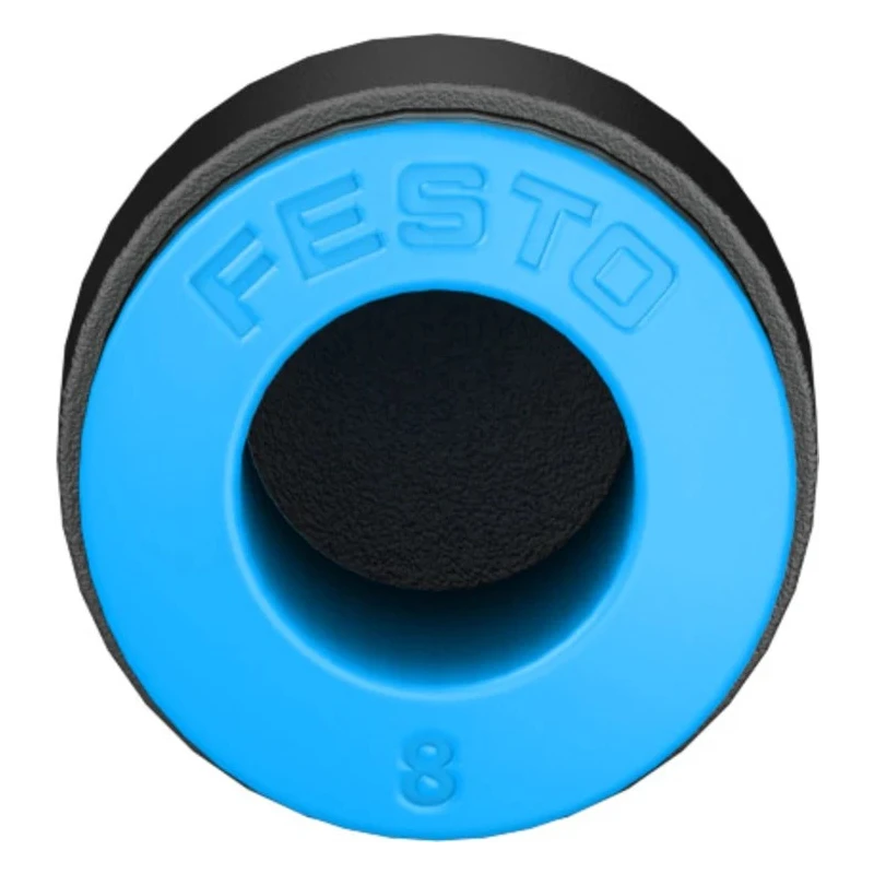Festo Polybutylene Terephthalate Tubing Cap, 8 mm Push-in, Max Operating Pressure 14 bar, Temperature Range -10°C to QSC-8