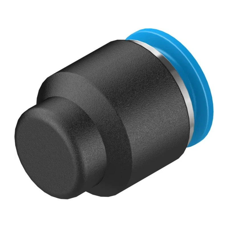 Festo Polybutylene Terephthalate Tubing Cap, 8 mm Push-in, Max Operating Pressure 14 bar, Temperature Range -10°C to QSC-8