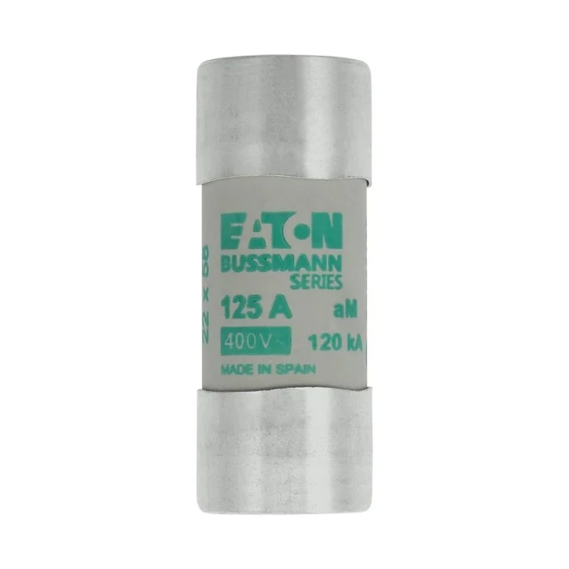 Eaton Ceramic Cartridge Fuse 125A Current Rating 400V AC Voltage 22 x 58 mm C22M125