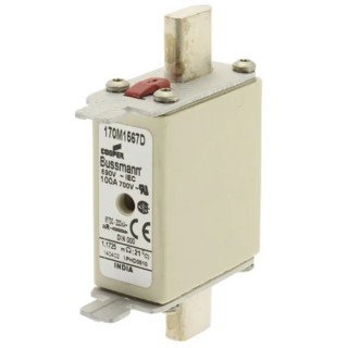 Eaton 16A Centred Tag Fuse NH000 690V AC High Speed Dual Indication Fast Acting Bussmann Series NH000