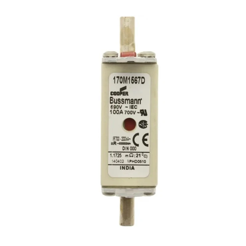 Eaton 16A Centred Tag Fuse NH000 690V AC High Speed Dual Indication Fast Acting Bussmann Series NH000