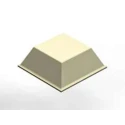 3M Square Adhesive Anti-Vibration Mount, 20.5 mm Outside Diameter, 7.6 mm Overall Height SJ5023WT