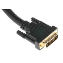 RS PRO Male DVI-D Dual Link to Male DVI-D Cable 10m Black Sheath Polyvinyl Chloride 182-8568