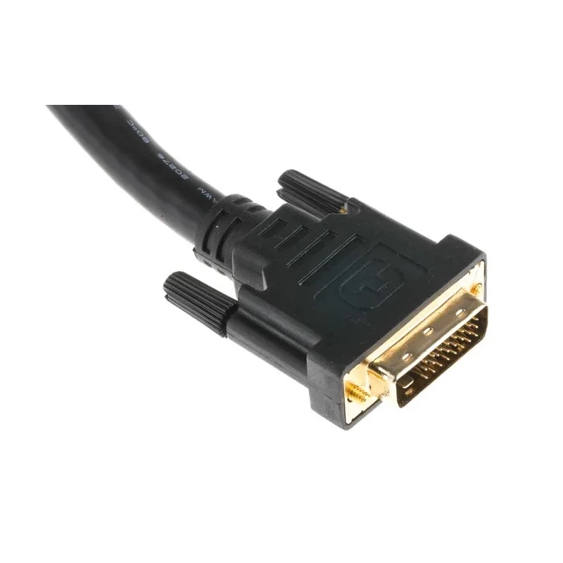 RS PRO Male DVI-D Dual Link to Male DVI-D Cable 10m Black Sheath Polyvinyl Chloride 182-8568