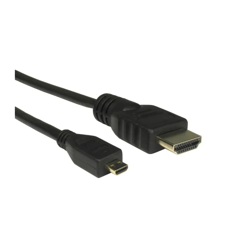 RS PRO 2 m 4K HDMI Cable Male HDMI to Male Micro HDMI Black 182-8766