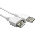 RS PRO IC Socket USB Extension Cable, Female USB Type A to Female USB Type A, USB 2.0, White, 3 m 182-8858