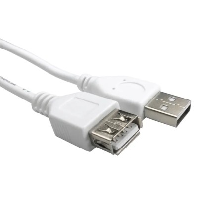 RS PRO IC Socket USB Extension Cable, Female USB Type A to Female USB Type A, USB 2.0, White, 3 m 182-8858