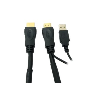 RS PRO 15 m 1080p High Speed Male HDMI to Male HDMI Cable, HDMI 1.4, Black 182-8904