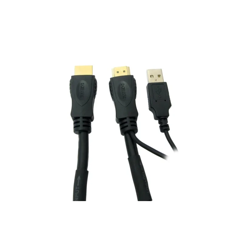 RS PRO 15 m 1080p High Speed Male HDMI to Male HDMI Cable, HDMI 1.4, Black 182-8904