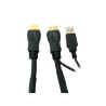 RS PRO 15 m 1080p High Speed Male HDMI to Male HDMI Cable, HDMI 1.4, Black 182-8904