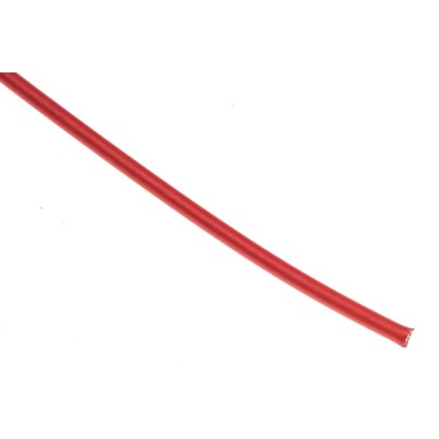 TE Connectivity FlexLite Series Red Equipment Wire, 20 AWG, 19/0.19 mm Core Strands, 100 m Length, Polyolefin FLT0111-0.50-2