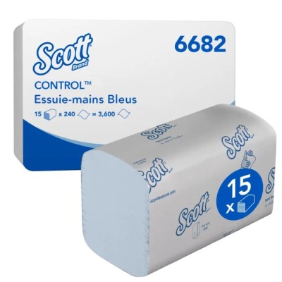 SCOTT Control™ Interfolded Hand Towels 318 x 106 mm 1 Ply 3600 Sheets 6682
