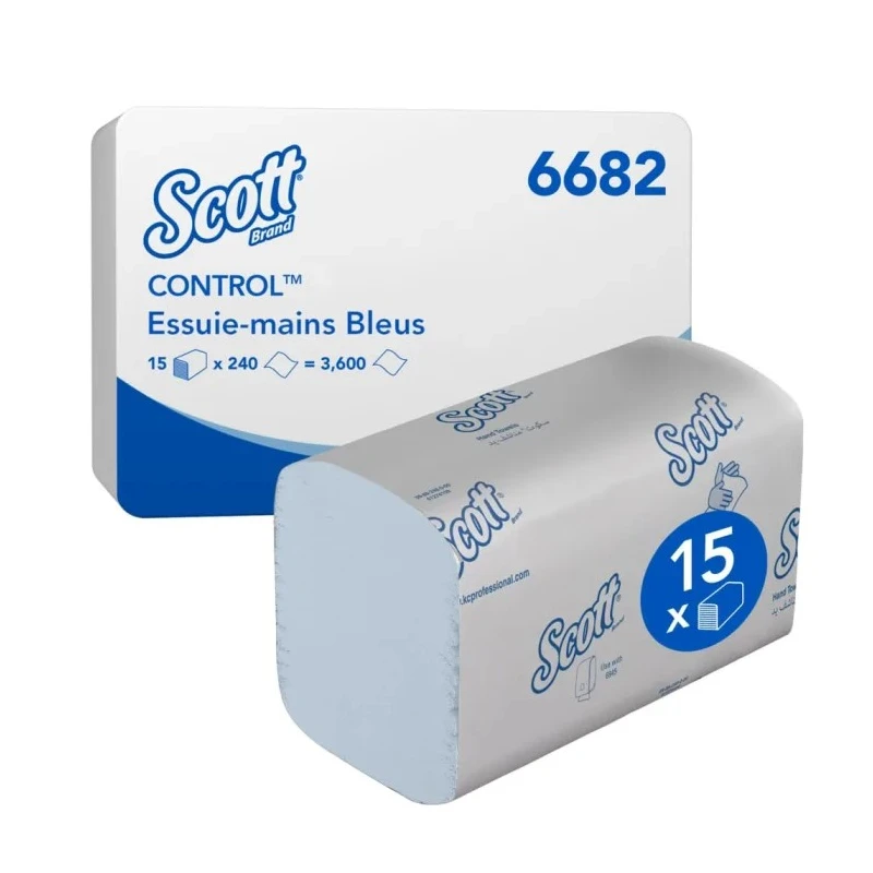 SCOTT Control™ Interfolded Hand Towels 318 x 106 mm 1 Ply 3600 Sheets 6682