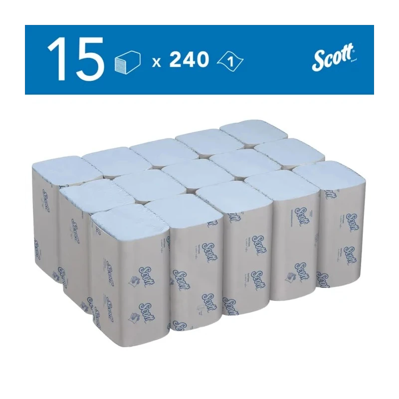 SCOTT Control™ Interfolded Hand Towels 318 x 106 mm 1 Ply 3600 Sheets 6682