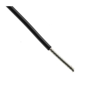 TE Connectivity FlexLite Series Black Equipment Wire 16 AWG 19 x 0.32 mm Core Strands 100 m Polyolefin FLT0111-1.50-0