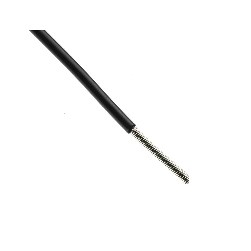 TE Connectivity FlexLite Series Black Equipment Wire 16 AWG 19 x 0.32 mm Core Strands 100 m Polyolefin FLT0111-1.50-0