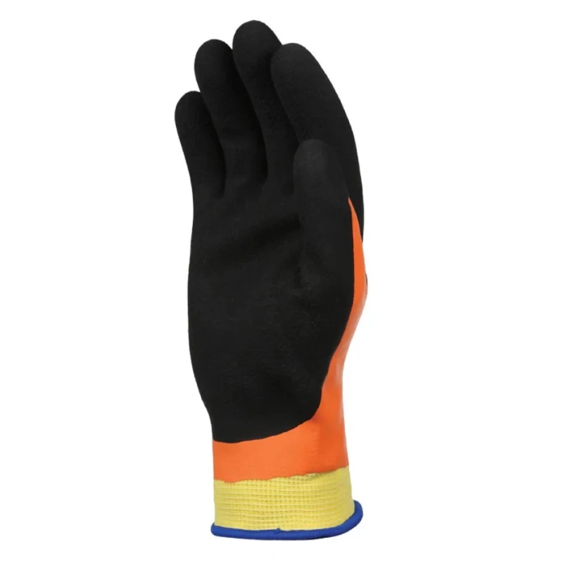 Showa Orange Nylon, Polyester Work Gloves, Size 7, Latex Coating SHOS377