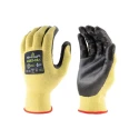 Showa Yellow Elastane Work Gloves Size 8 Nitrile Foam Coating Cut Resistant SHOS3772