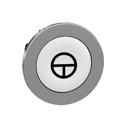 Schneider Electric Harmony Series White Momentary Push Button Head 30mm Cutout IP66 IP67 IP69K ZB4FA145