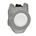 Schneider Electric Harmony XB4 Series Push Button Switch, Spring Return, Panel Mount, 30 mm Cutout, SPST, White LED XB4FA11