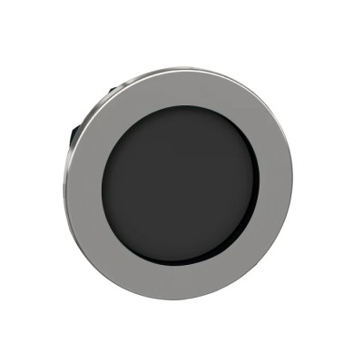 Schneider Electric ZB4 Series Black Round Metal Momentary Push Button Head, 30 mm Cutout, IP66 IP67 IP69K ZB4FA26