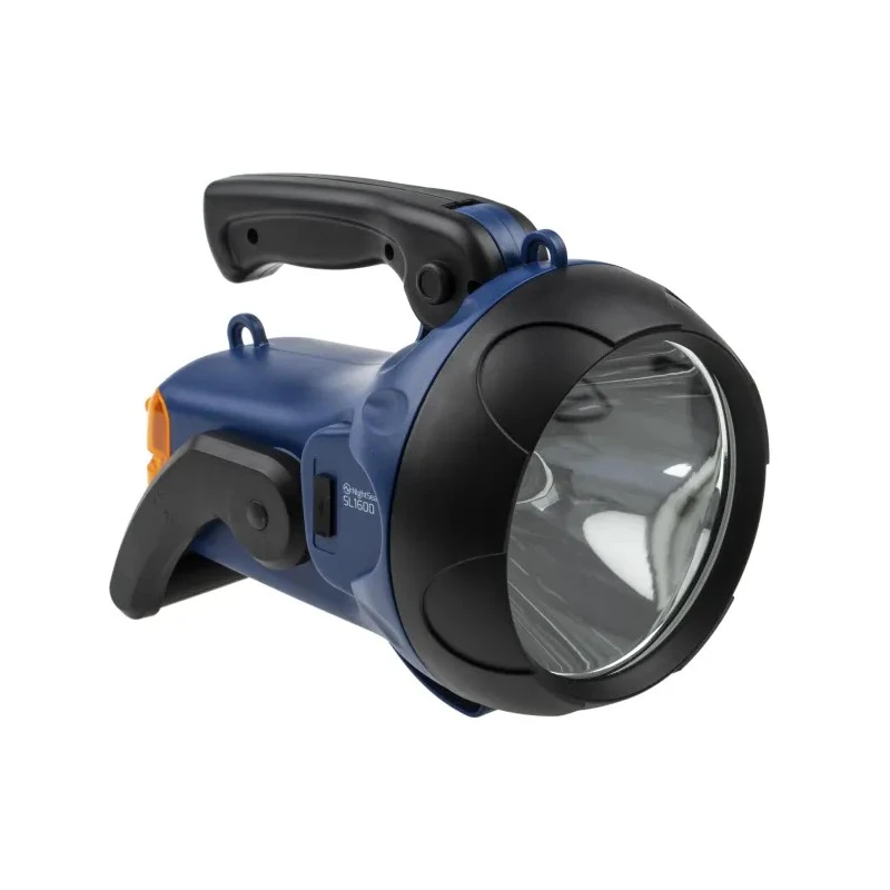 Nightsearcher Rechargeable LED Searchlight Amber 7.4V 4400mAh Lithium-ion Battery IP44 1600 Lumens Beam Distance NSSL1600