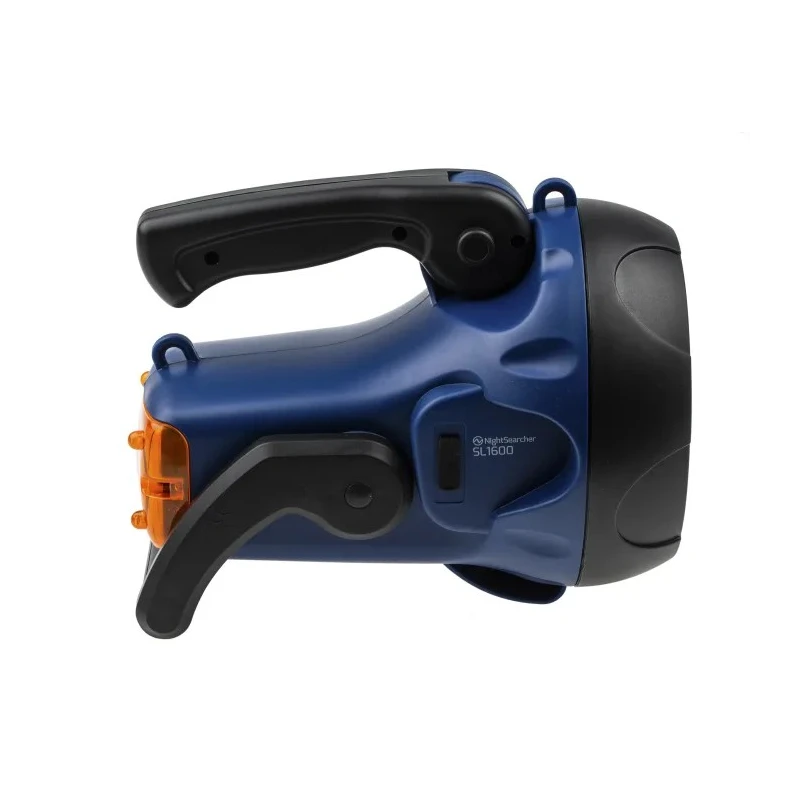 Nightsearcher Rechargeable LED Searchlight Amber 7.4V 4400mAh Lithium-ion Battery IP44 1600 Lumens Beam Distance NSSL1600