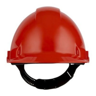 3M Red Ventilated Adjustable Safety Helmet ABS Material EN 397 Standard G30CRD