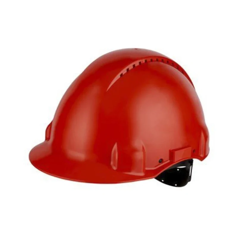 3M Red Ventilated Adjustable Safety Helmet ABS Material EN 397 Standard G30CRD